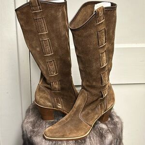 Via Spiga Brown Suede Knee-highh Boots sz 9